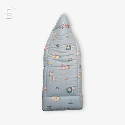 BABY SLEEPING BAG SWADDLE /  BABY NEST / WRAPPER HOODED BABY COVER-SKY BLUE