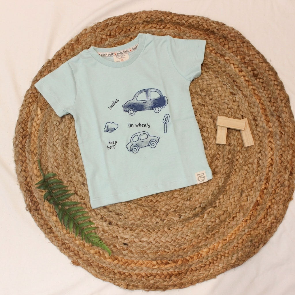 New Born Boys Casual Wear- Mint Green