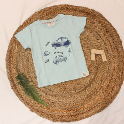 New Born Boys Casual Wear- Mint Green