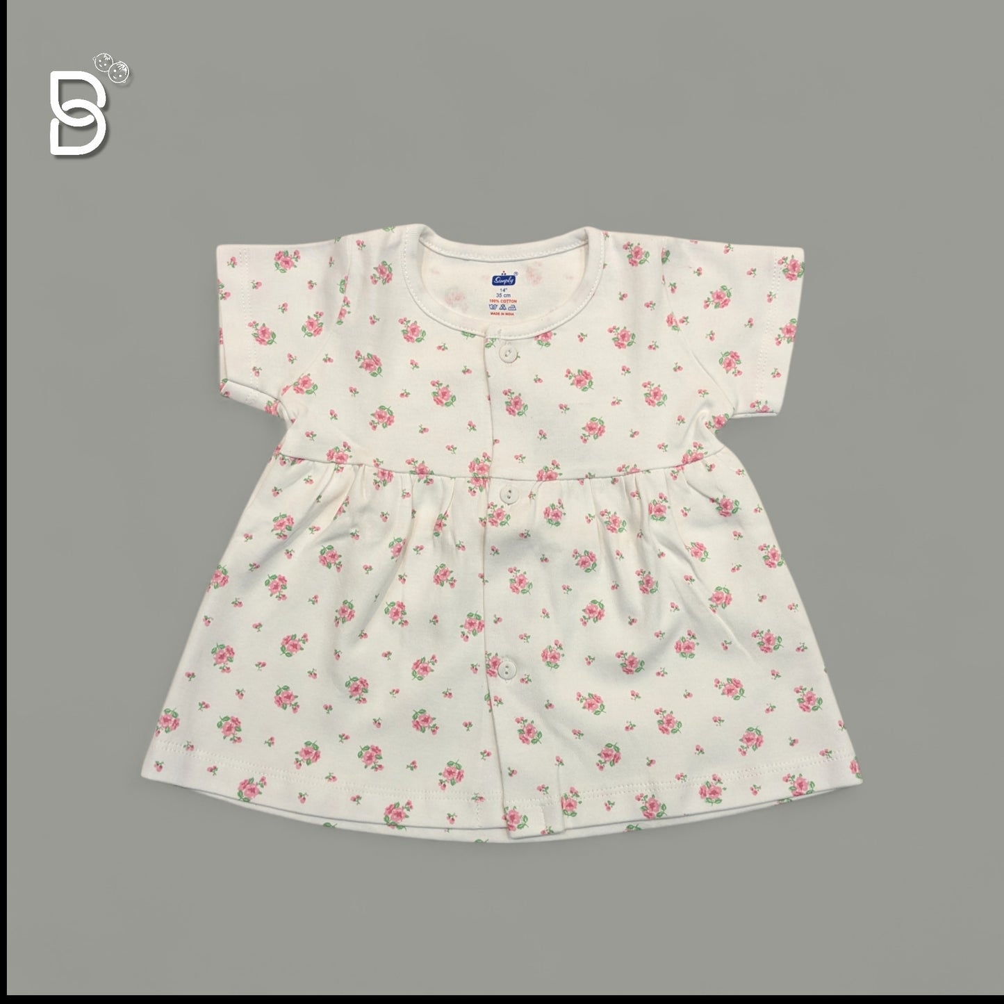NEWBORN FROCK-WHITE