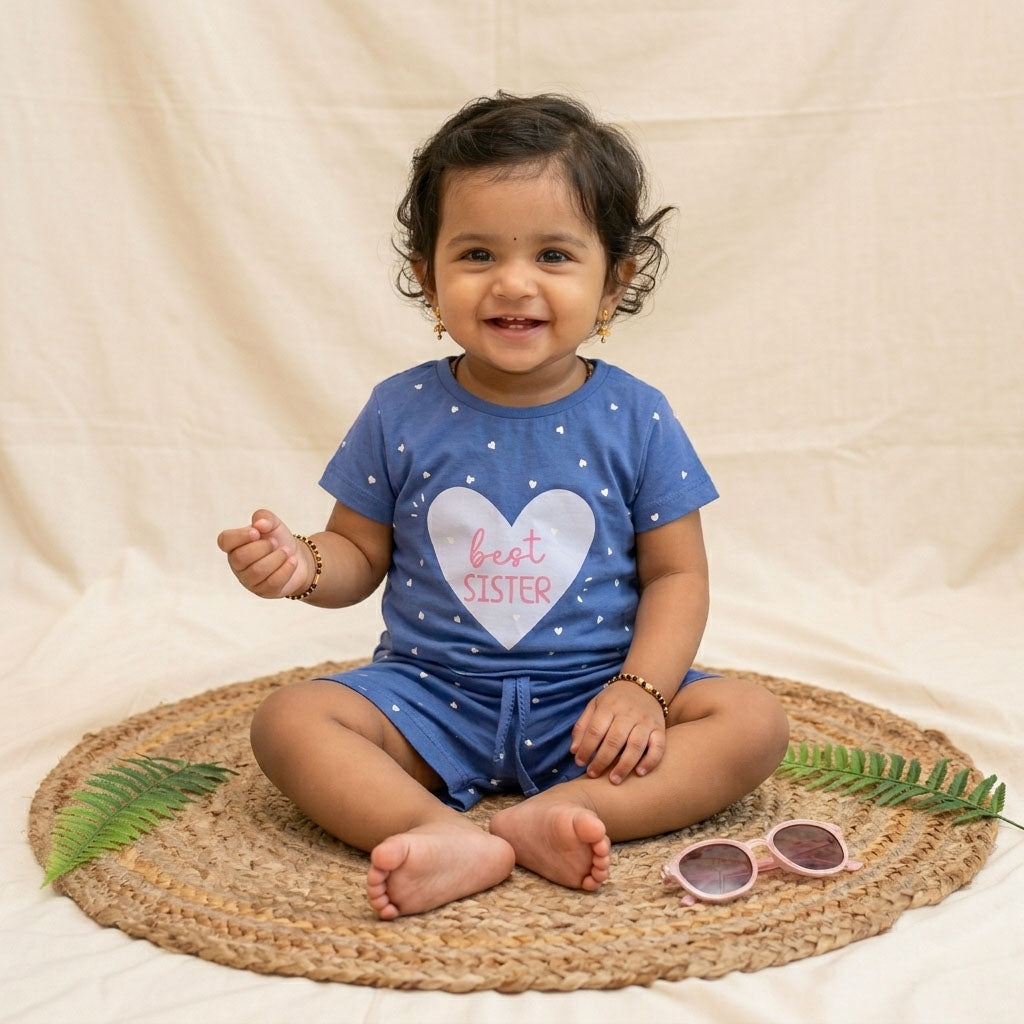 New born casual wear-Blue
