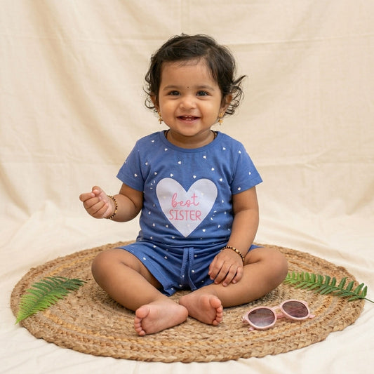 New born casual wear-Blue