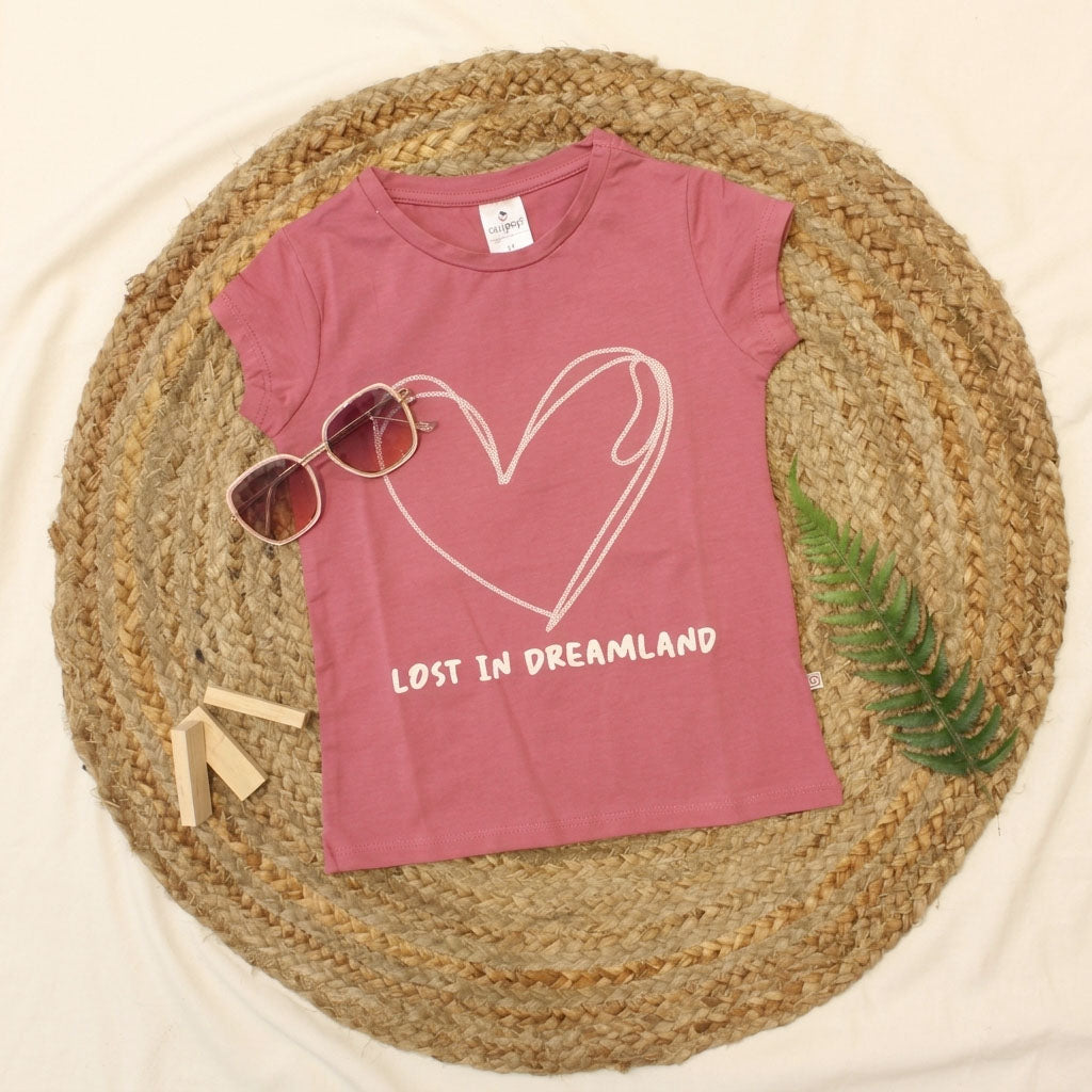 New Born Girls Tee-Dusty Rose