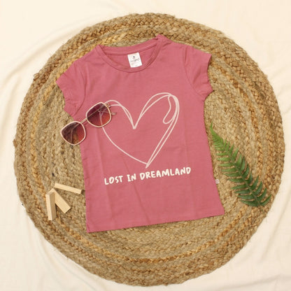 New Born Girls Tee-Dusty Rose