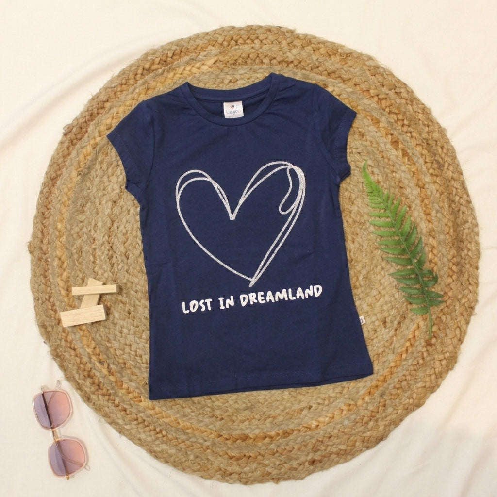 New Born Girls Tee -Navy Blue