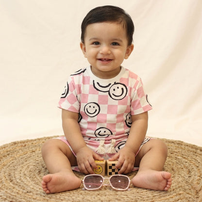 New born casual wear set- Pink