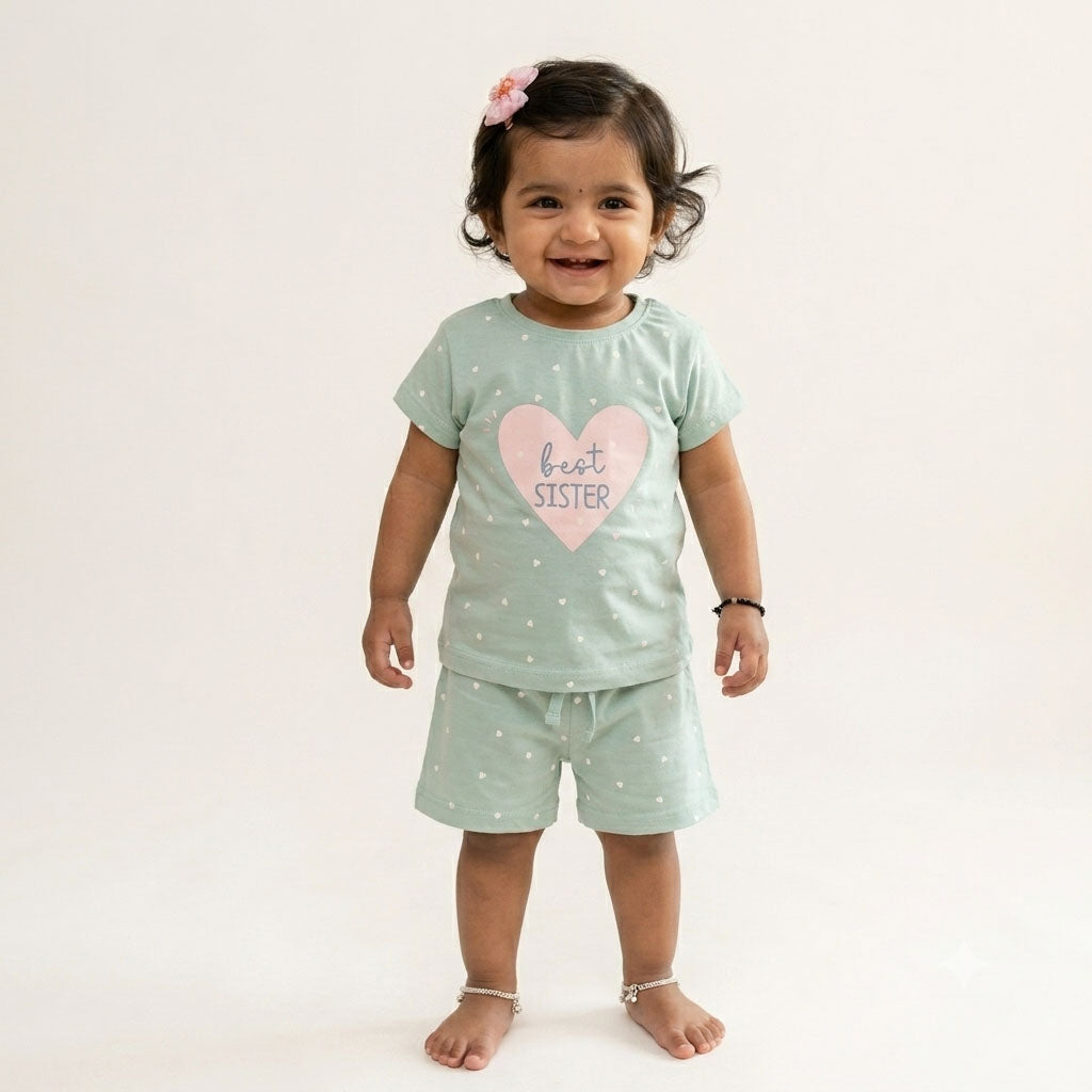 New Born Casual Wear-Light Mint Green