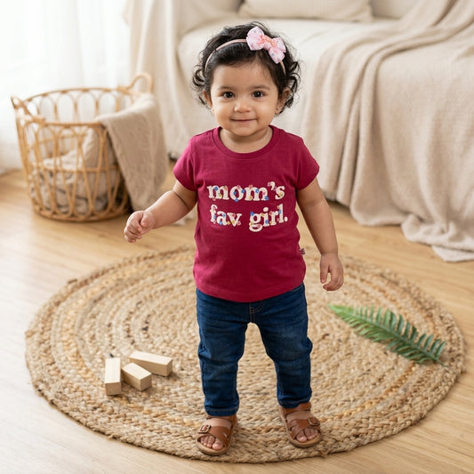 New born girl caual wear tee