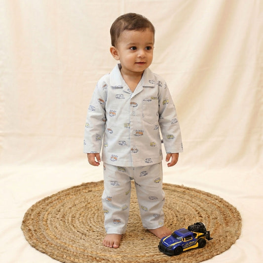 Unisex Night Suite -Sky Blue Colour