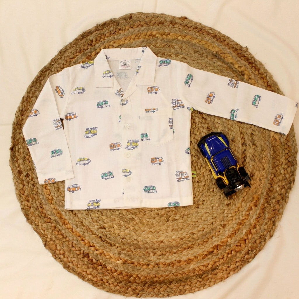 Unisex Night Suits-White Colour