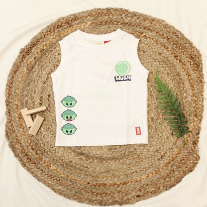 New born white sleeves tee-White Colour