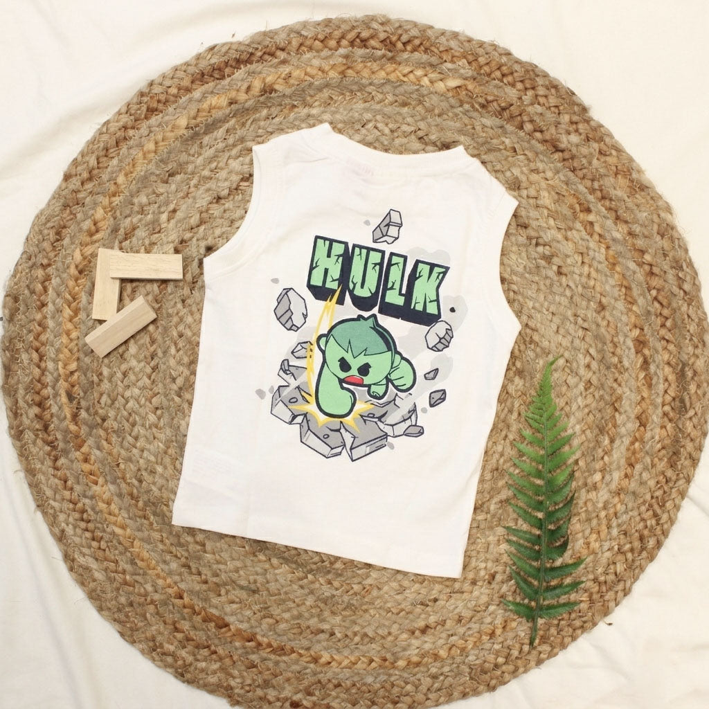 New born white sleeves tee-White Colour